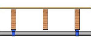 pvc pipe supported