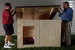 sloped roof dog house