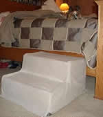 Dog steps for a bed