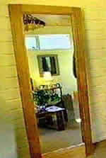 mirror frame made from old door