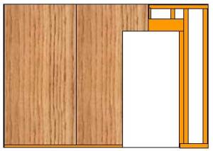 cutting paneling to fit doorway