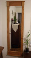 tall oak framed mirror