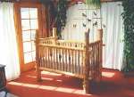 Log Baby Crib
