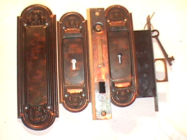 antique pocket door hardware