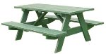 Traditional picnic table