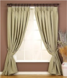 window with drapes