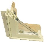 Vinyl clad wood window frame