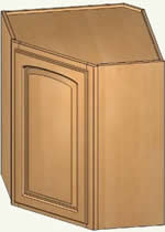angled corner kitchen cabinet