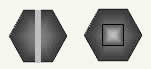 hex / slot & hex / square combination screw heads