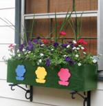 colorful window planter box