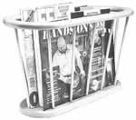 oval magazine rack - free plans, drawings & instructions
