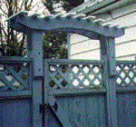 pergola gate topper - free plans, drawings & instructions