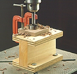 Small item drill press clamp