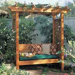 simple arbor with bench plans