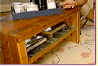 wine rack coffee table