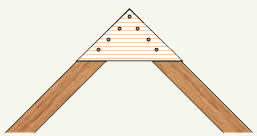 plywood roof truss gusset plate