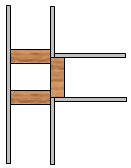 Alternative 1 For Wood Stud Framing Of Interior Corners For Drywall