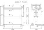oak quilt rack - free plans, drawings and instructions